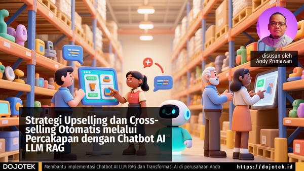 Strategi Upselling dan Cross-selling Otomatis melalui Percakapan dengan Chatbot AI LLM RAG